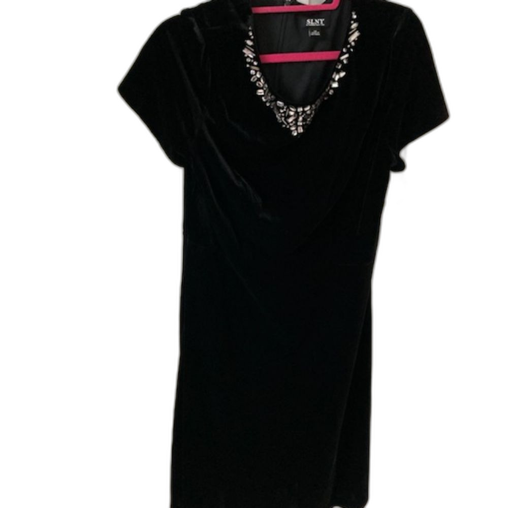 NEW Velvety Black Dress - Size 14